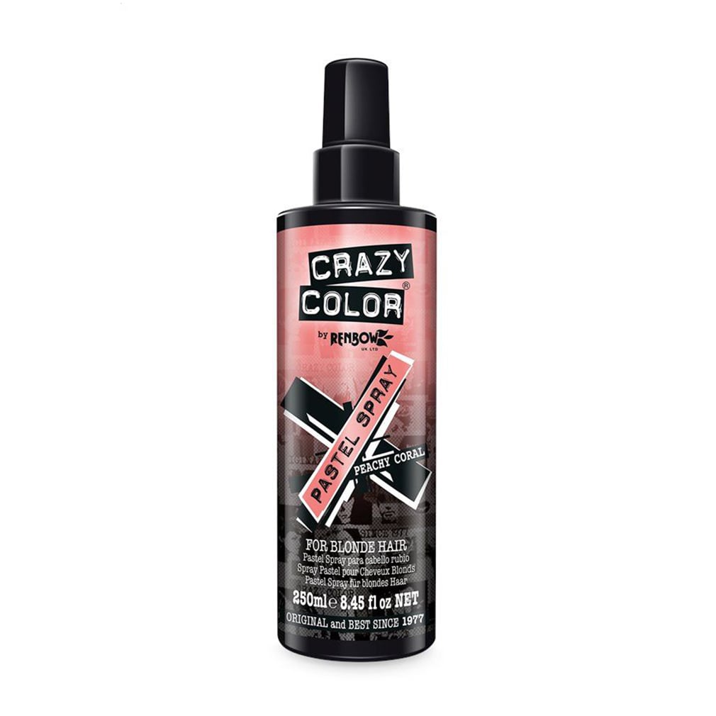 Уцінка! Кольоровий спрей для світлого волосся Crazy Color Pastel Spray, Peachy Coral, 250 мл